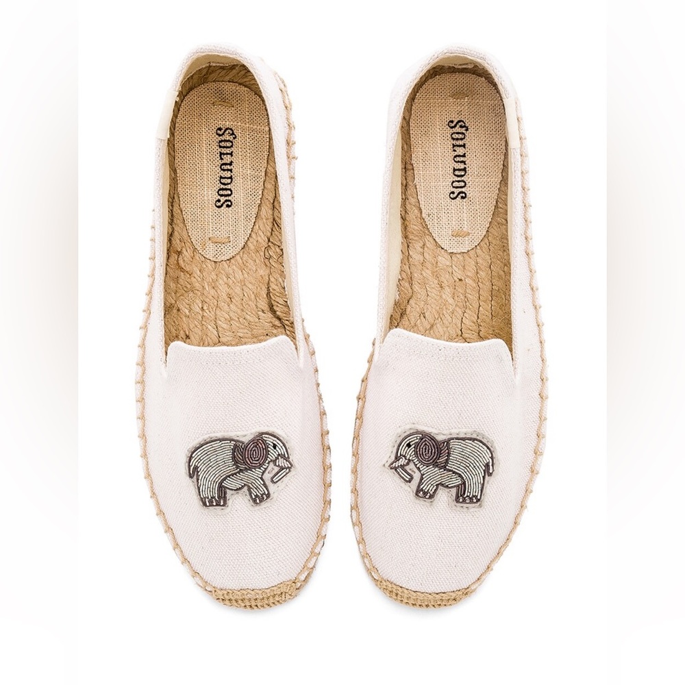 Soludos elephant beaded smoking slipper 
Espradille LIKE NEW